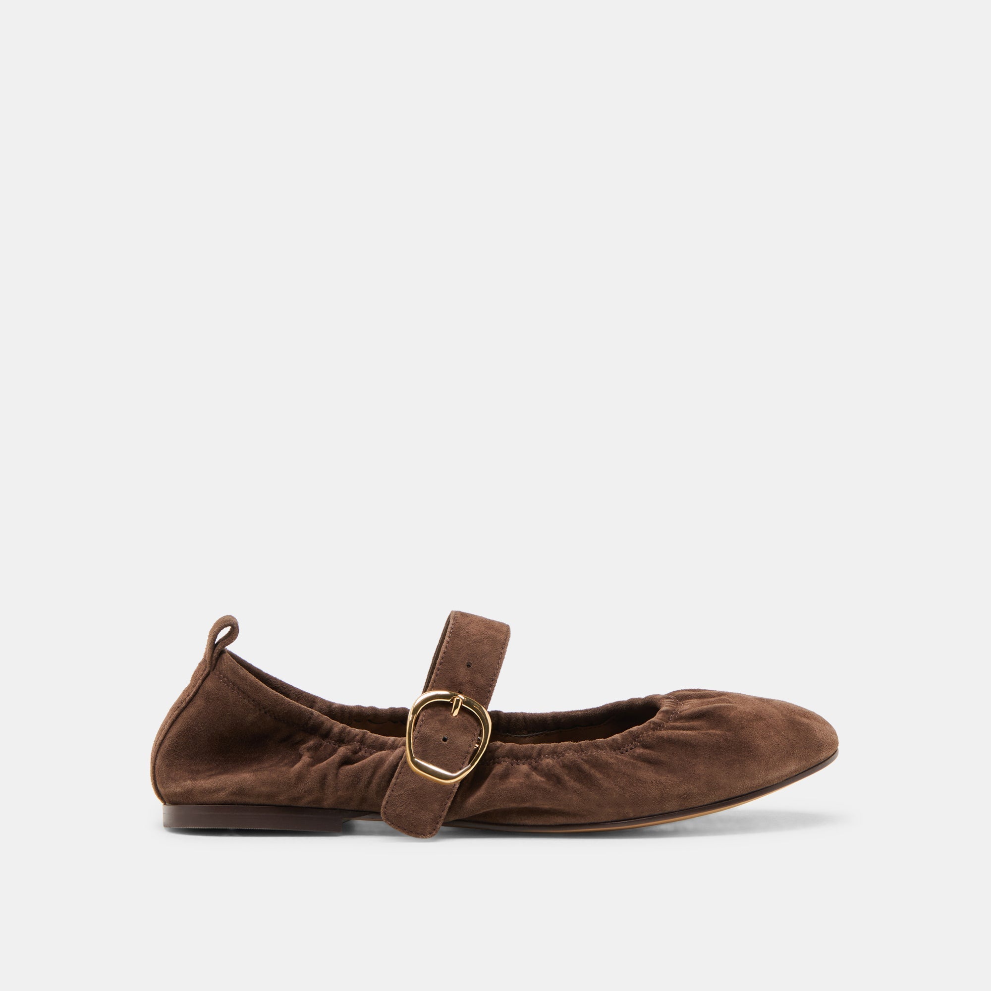 Dolce Vita SHOES | Caely Dk Brown Suede Ballet Flats