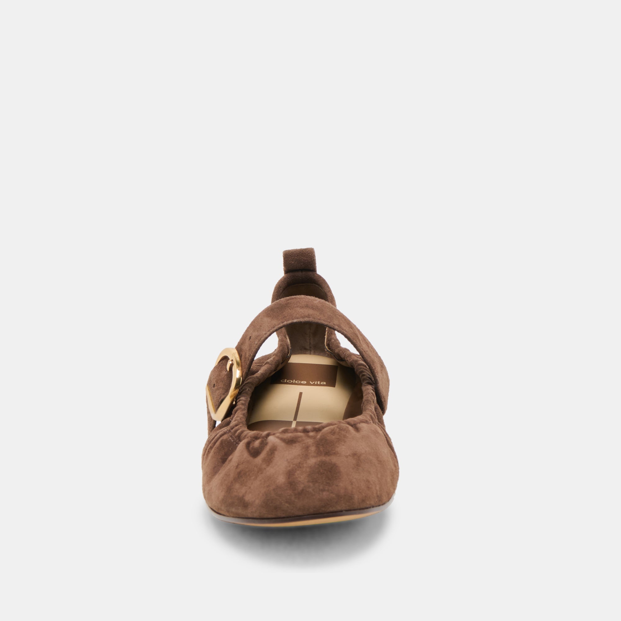 Dolce Vita SHOES | Caely Dk Brown Suede Ballet Flats
