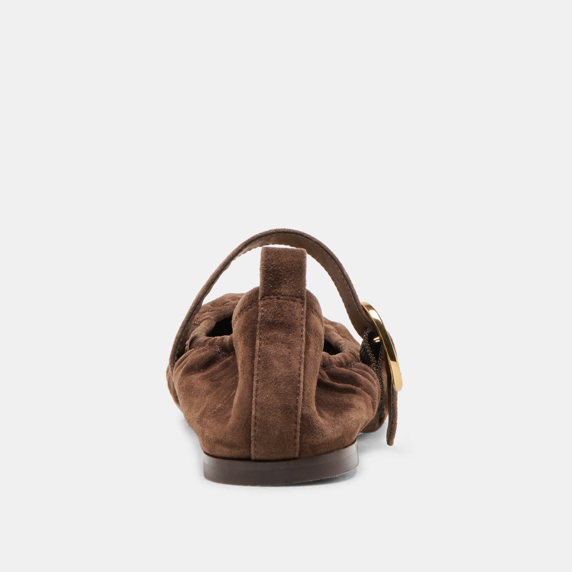 Dolce Vita SHOES | Caely Dk Brown Suede Ballet Flats
