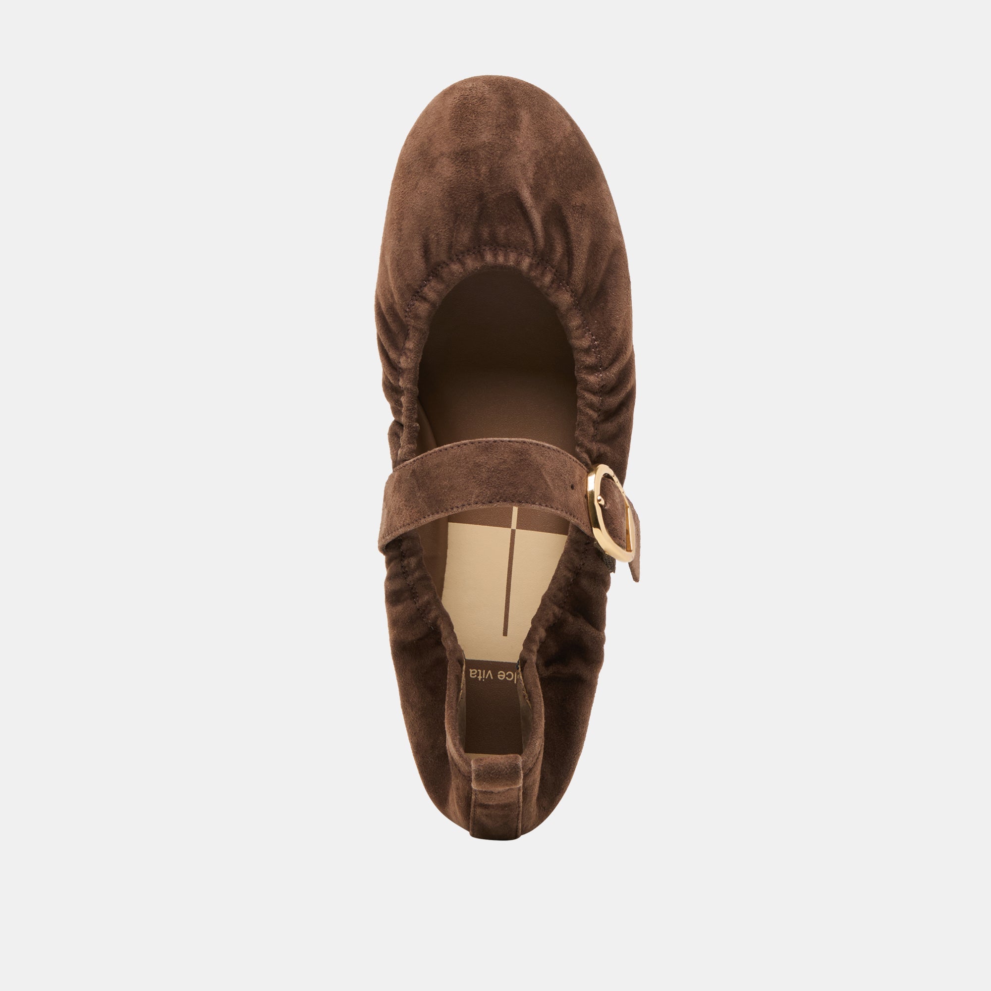 Dolce Vita SHOES | Caely Dk Brown Suede Ballet Flats