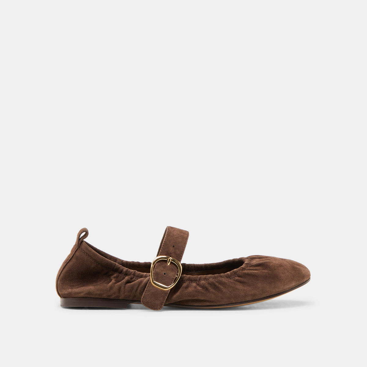 Dolce Vita SHOES | Caely Dk Brown Suede Ballet Flats