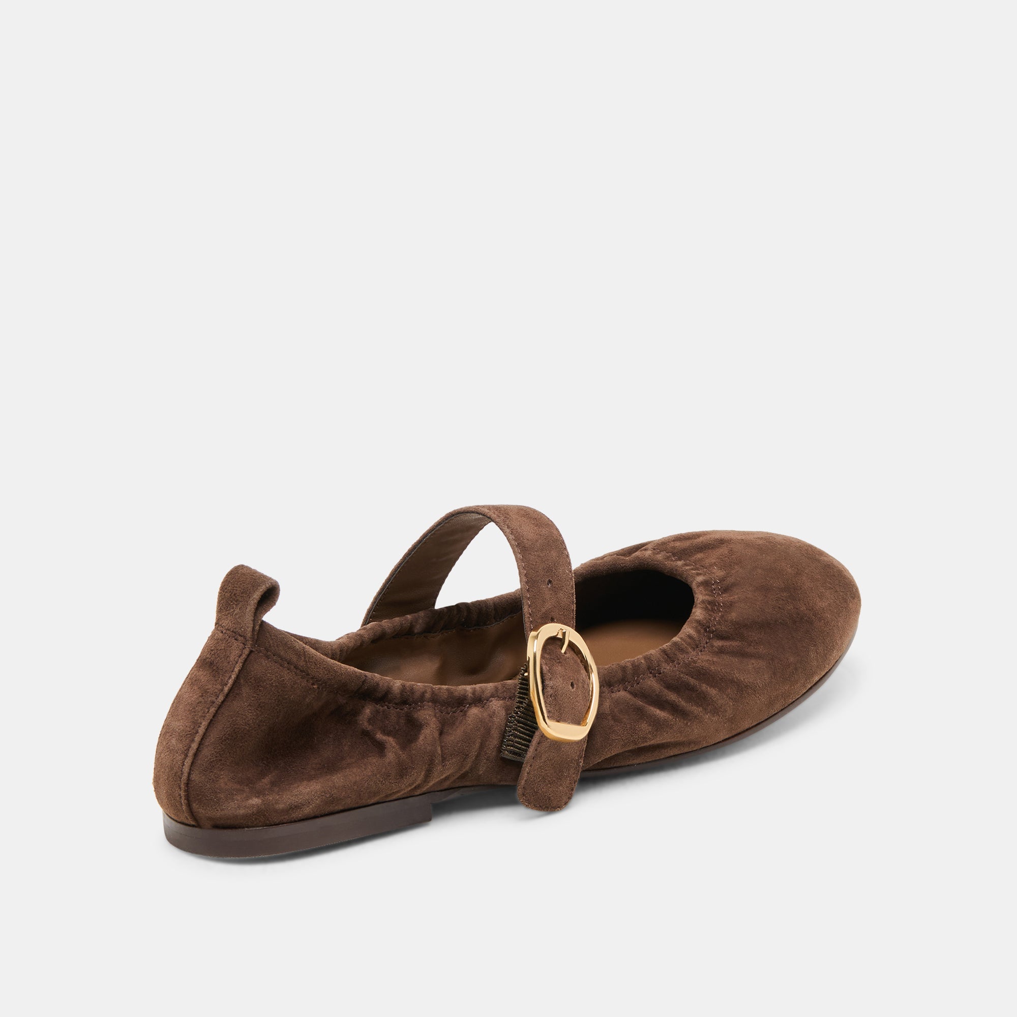 Dolce Vita SHOES | Caely Dk Brown Suede Ballet Flats