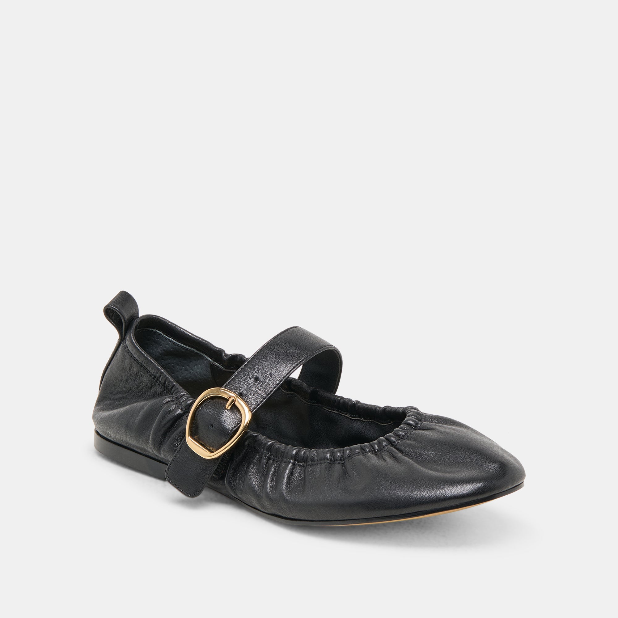 Dolce Vita SHOES | Caely Black Leather Ballet Flats