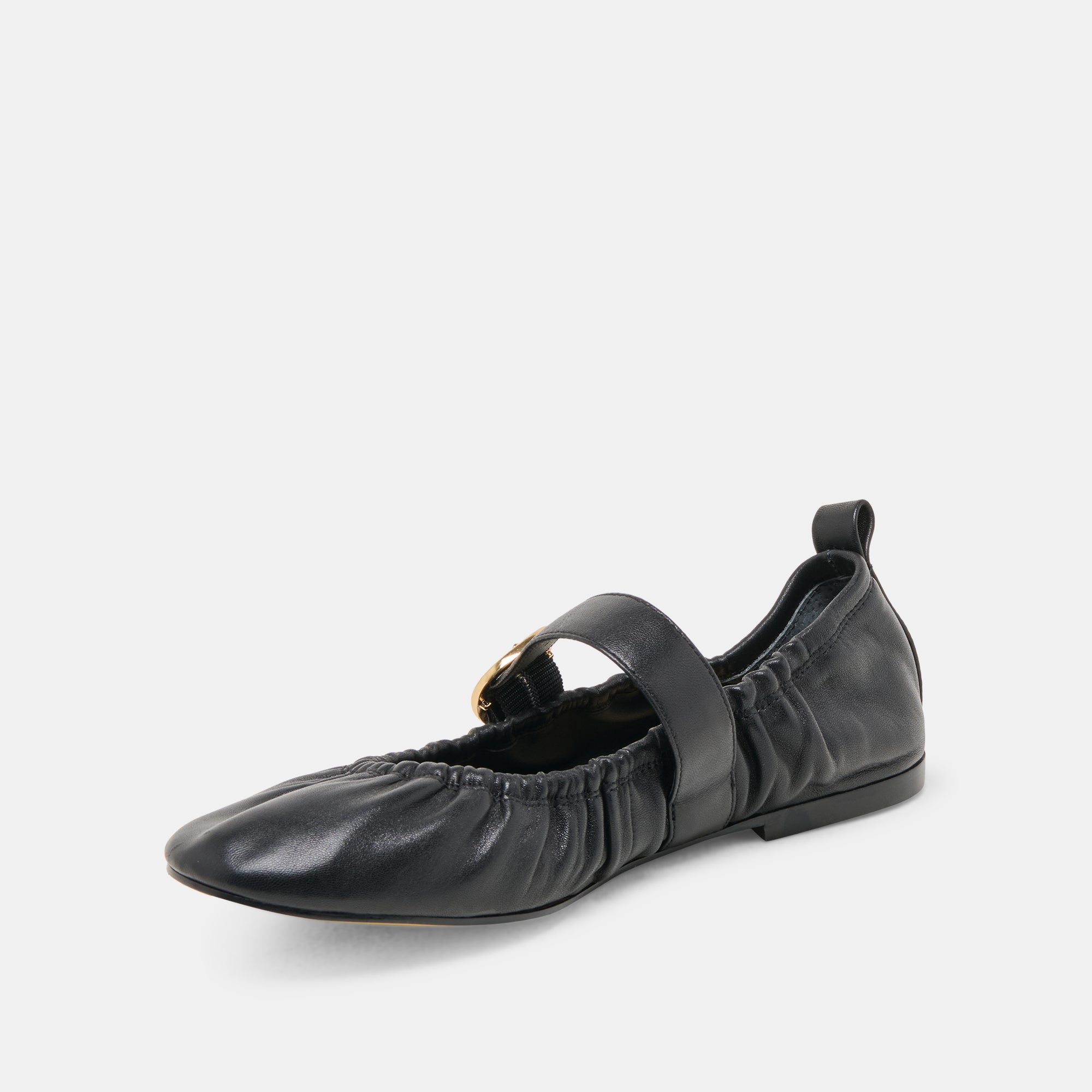 Dolce Vita SHOES | Caely Black Leather Ballet Flats