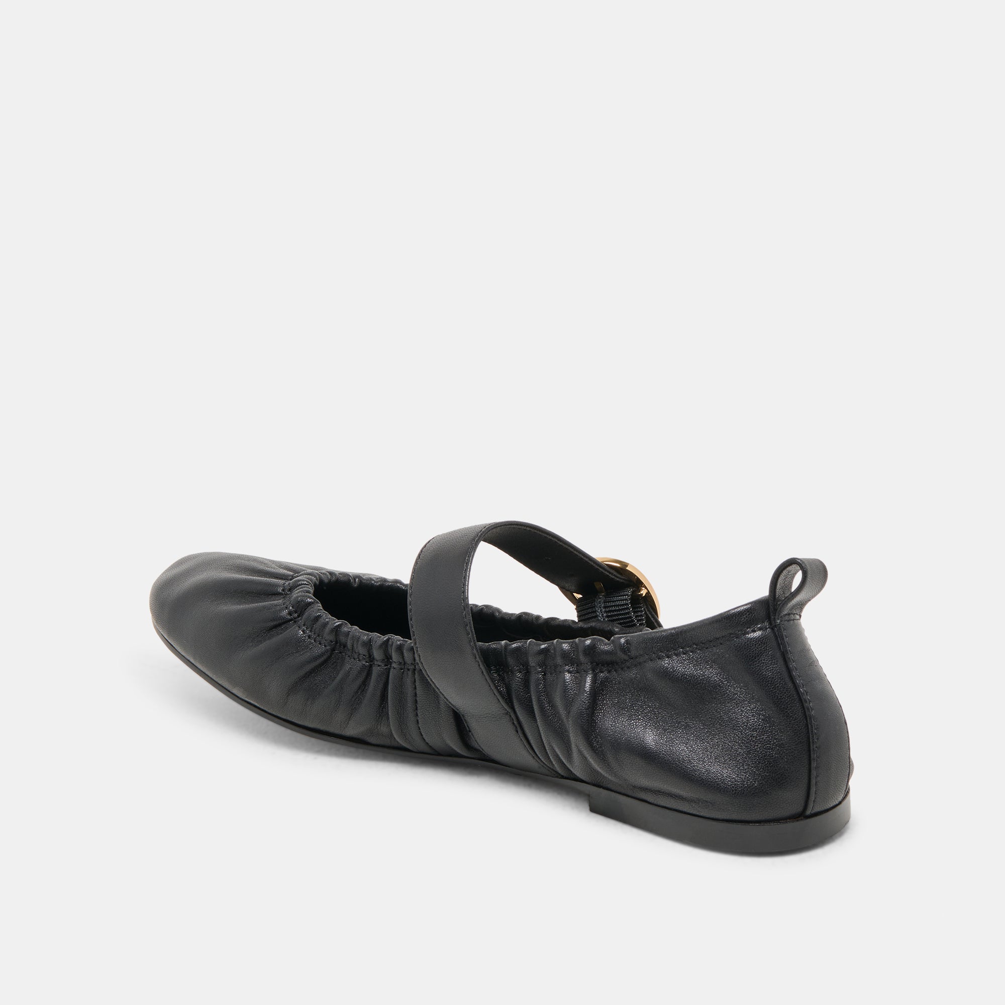 Dolce Vita SHOES | Caely Black Leather Ballet Flats