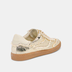 Dolce Vita SHOES | Notice Lace Platinum Distressed Leather Sneakers