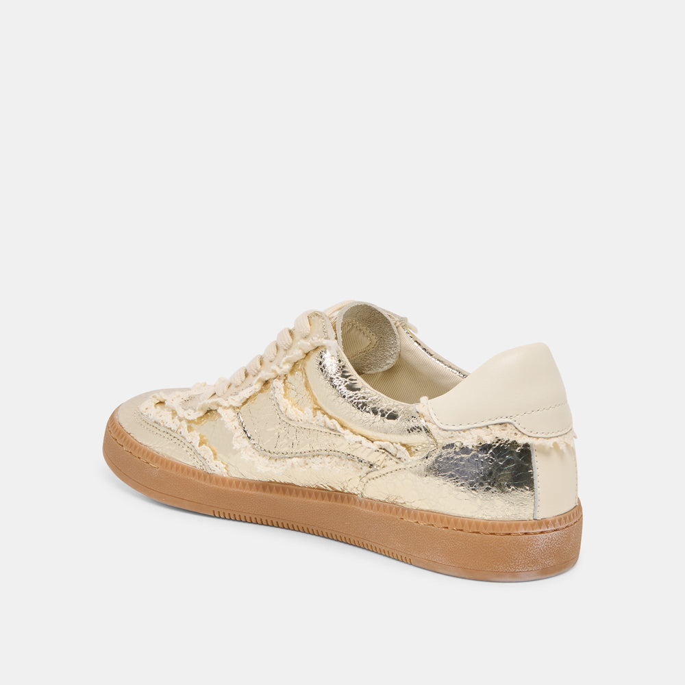 Dolce Vita SHOES | Notice Lace Platinum Distressed Leather Sneakers