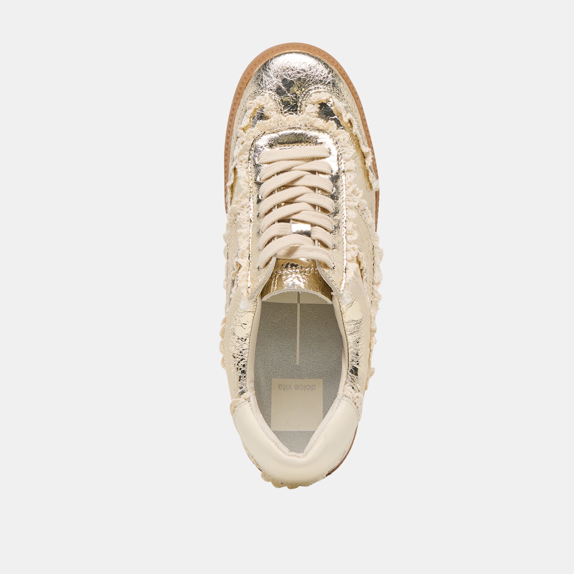 Dolce Vita SHOES | Notice Lace Platinum Distressed Leather Sneakers
