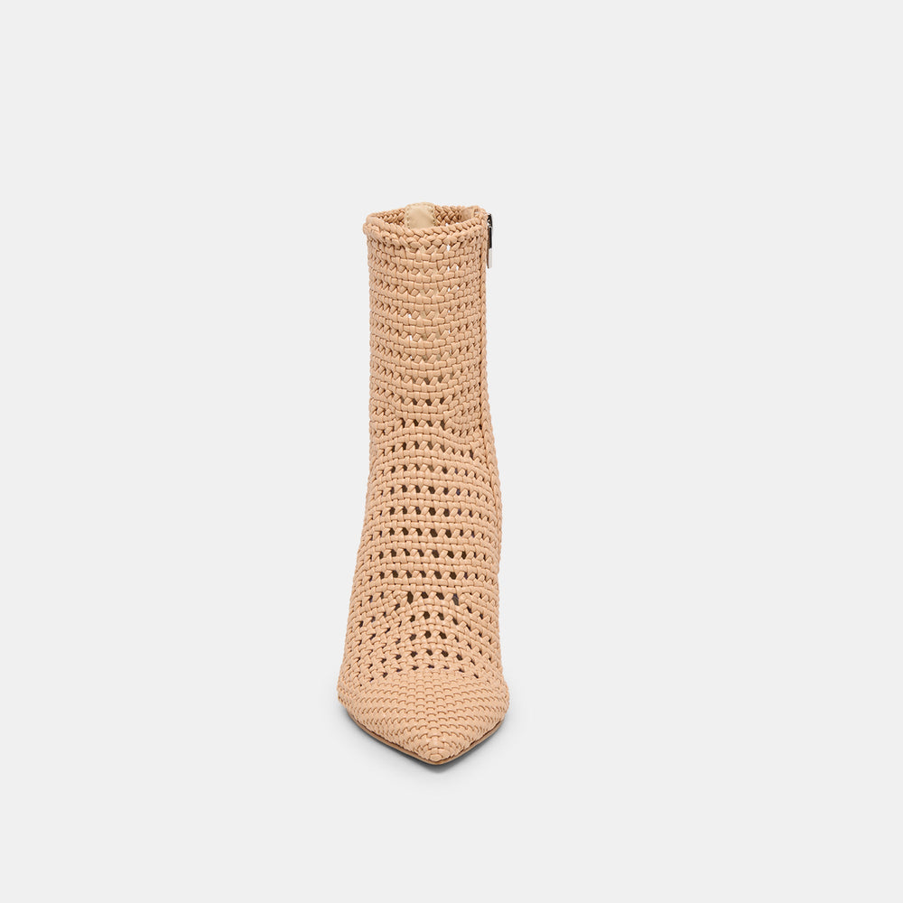 Dolce Vita SHOES | Embry Lt Tan Woven Stella Booties