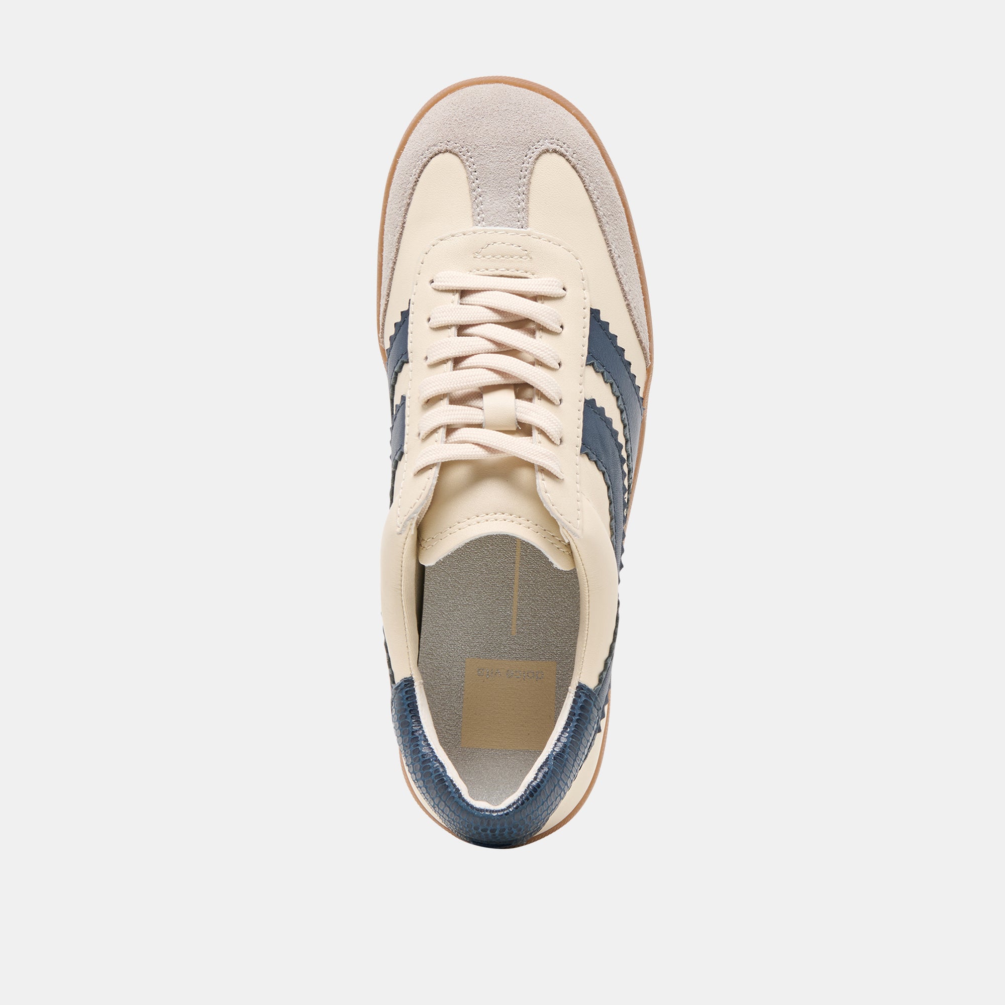 Dolce Vita SHOES | Merit White Navy Leather Sneakers