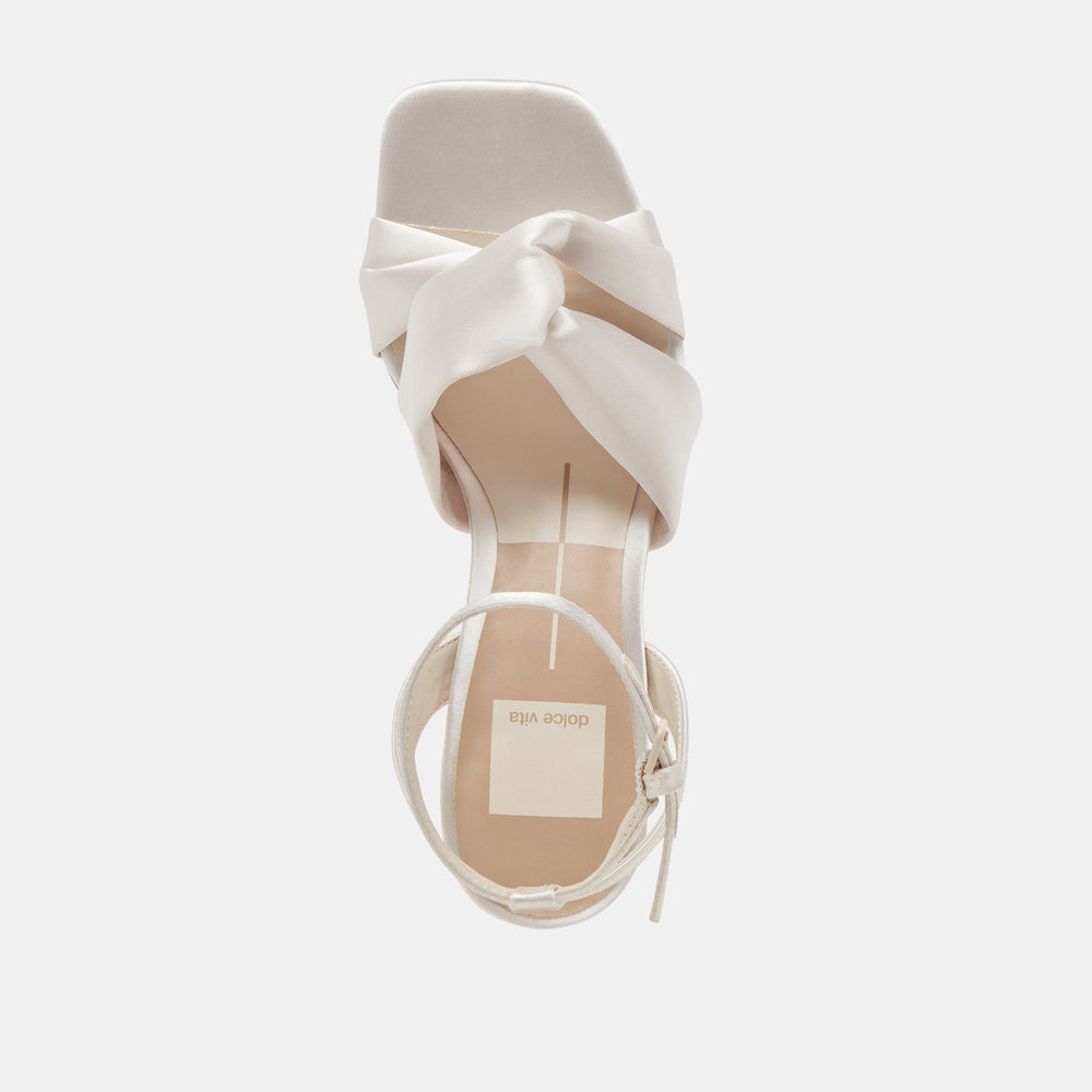 Dolce Vita SHOES | Brenna Ivory Satin Heels