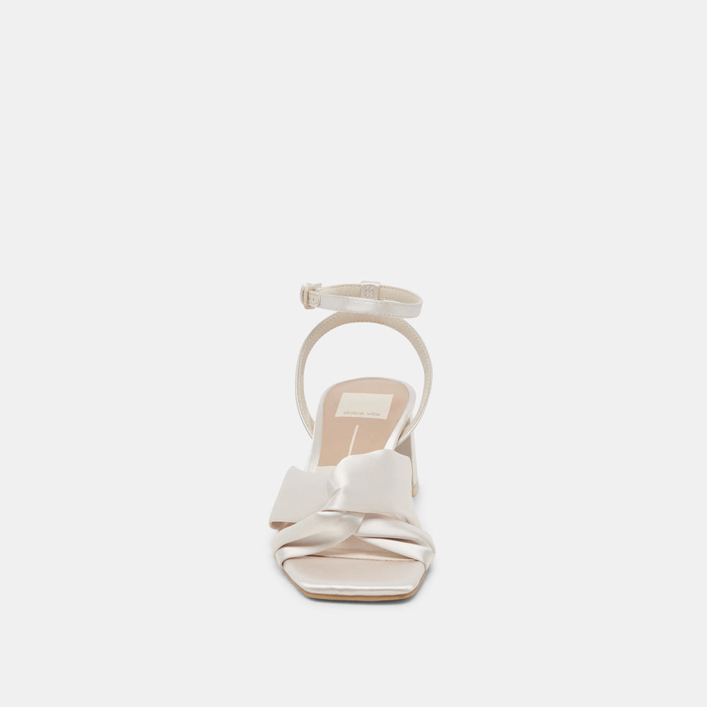 Dolce Vita SHOES | Brenna Ivory Satin Heels