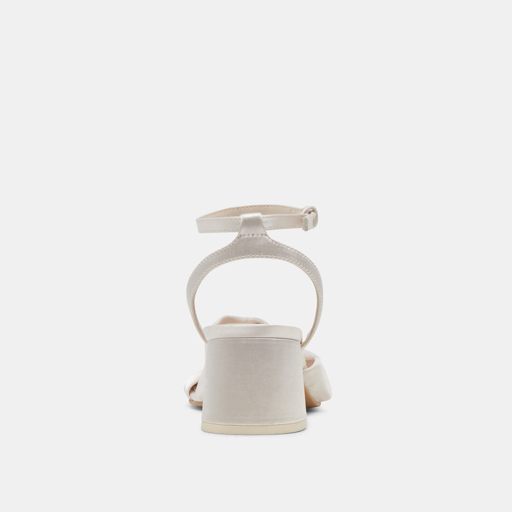 Dolce Vita SHOES | Brenna Ivory Satin Heels