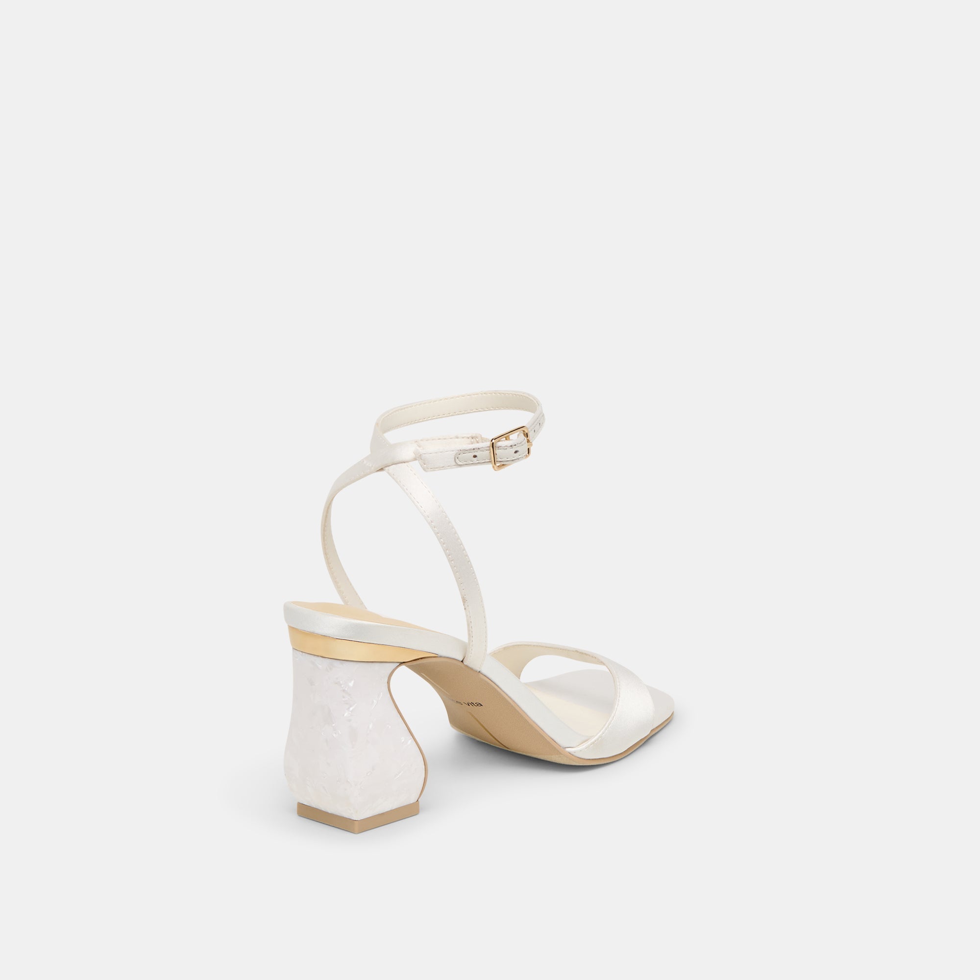 Dolce Vita SHOES | Tilda True White Satin Heels