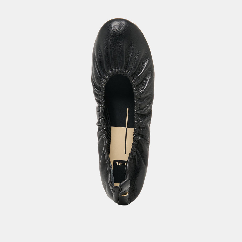 Dolce Vita SHOES | Conrad Black Leather Ballet Flats