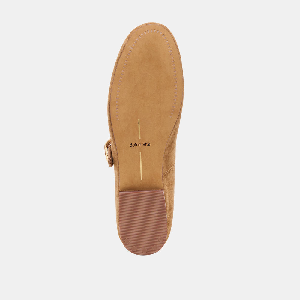 Dolce Vita SHOES | Relan Lt Brown Suede Ballet Flats