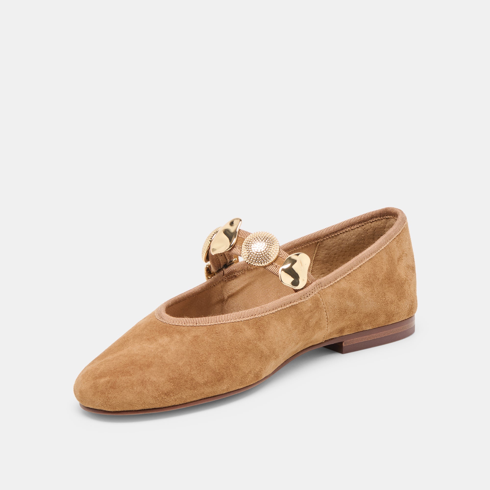 Dolce Vita SHOES | Relan Lt Brown Suede Ballet Flats