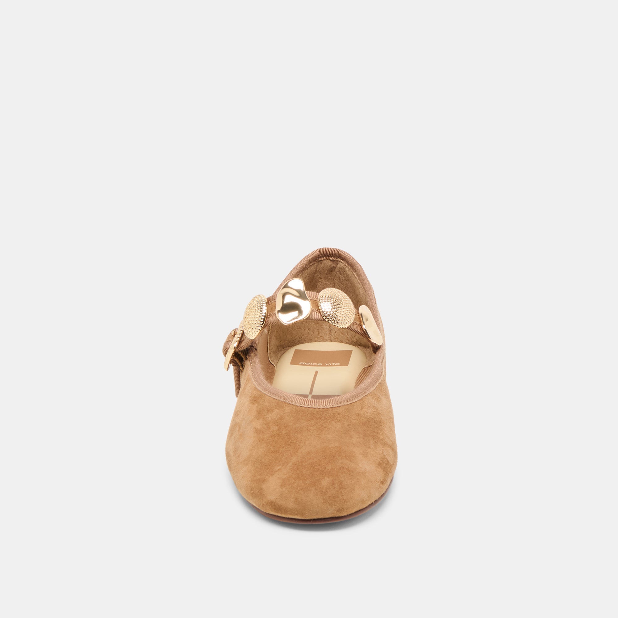 Dolce Vita SHOES | Relan Lt Brown Suede Ballet Flats