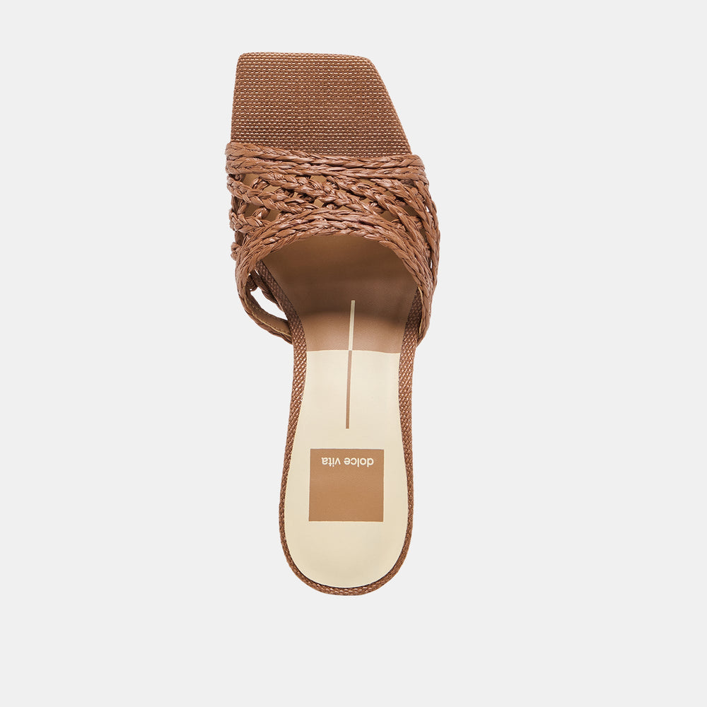 Dolce Vita SHOES | Bowen Cognac Raffia Heels
