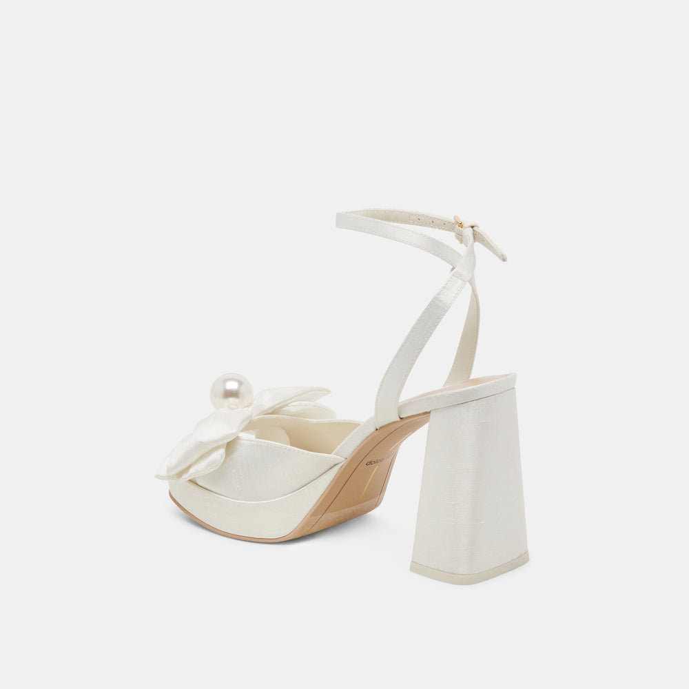 Dolce Vita SHOES | PATTON HEELS IVORY SATIN
 – Dolce Vita