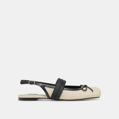 Dolce Vita SHOES | Grifan Natural Black Linen Flats