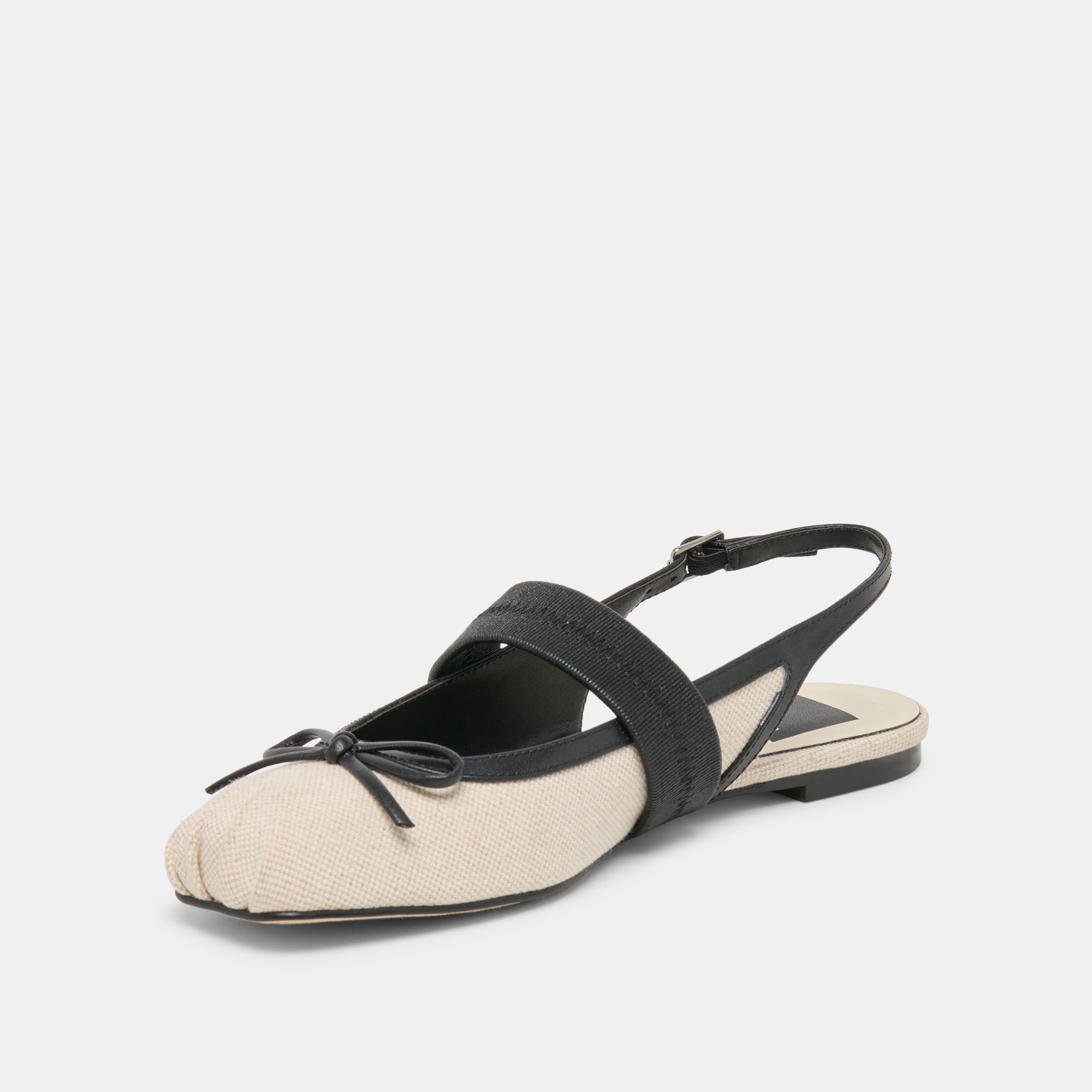 Dolce Vita SHOES | Grifan Natural Black Linen Flats