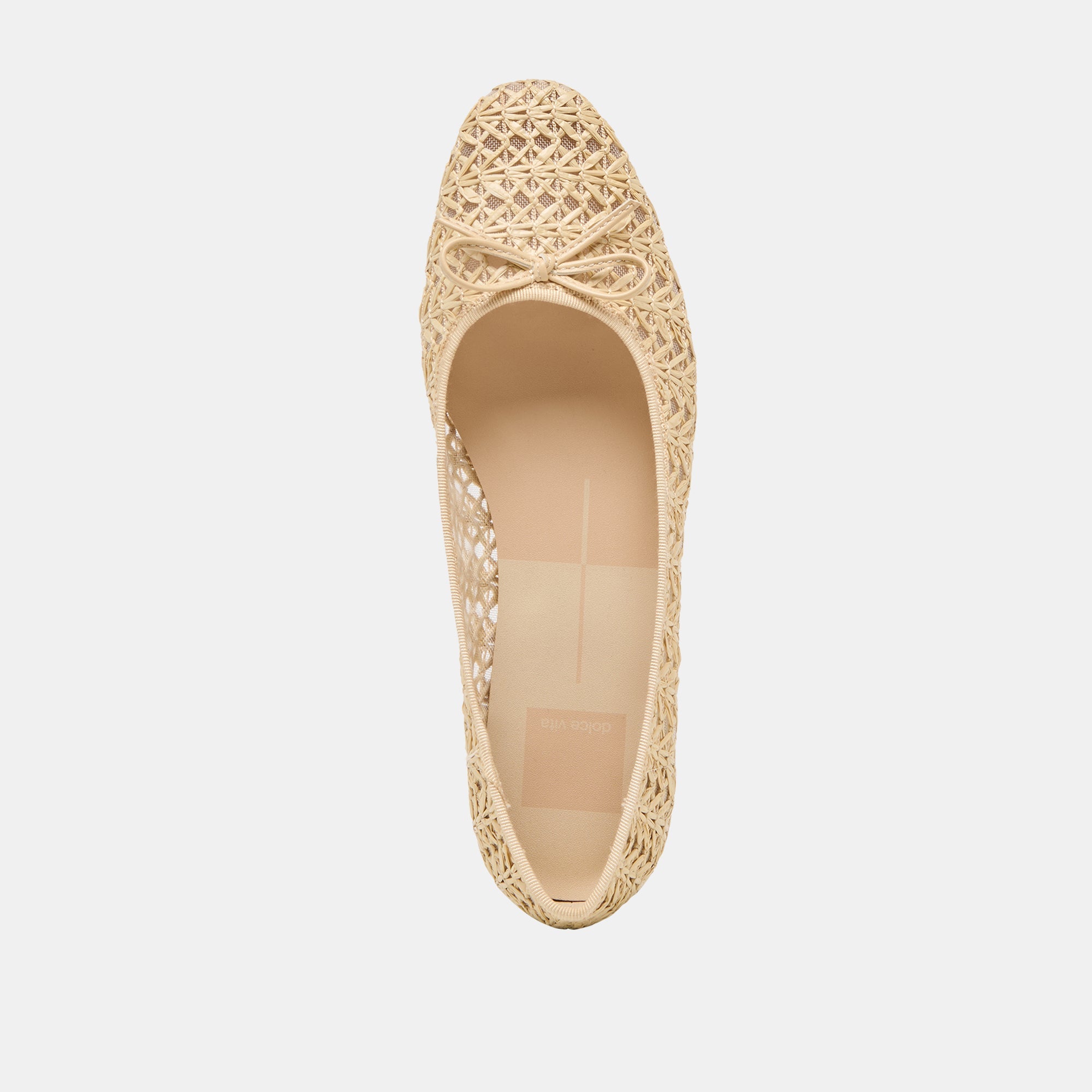 Dolce Vita SHOES | Ulicia Lt Natural Cross Hatch Raffia Ballet Flats