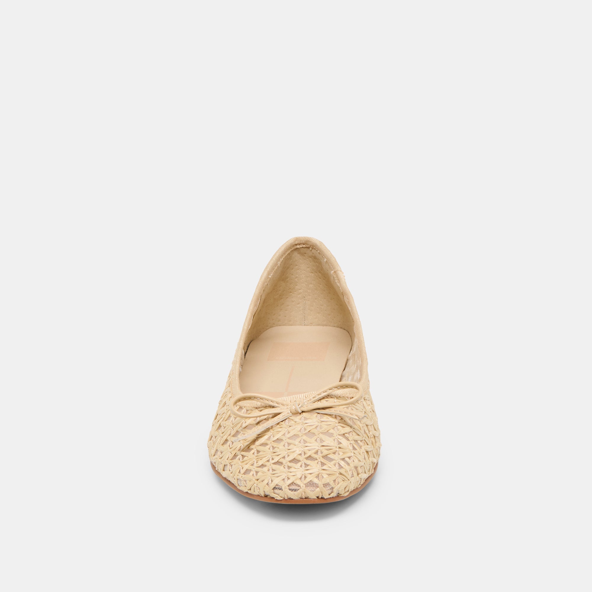 Dolce Vita SHOES | Ulicia Lt Natural Cross Hatch Raffia Ballet Flats