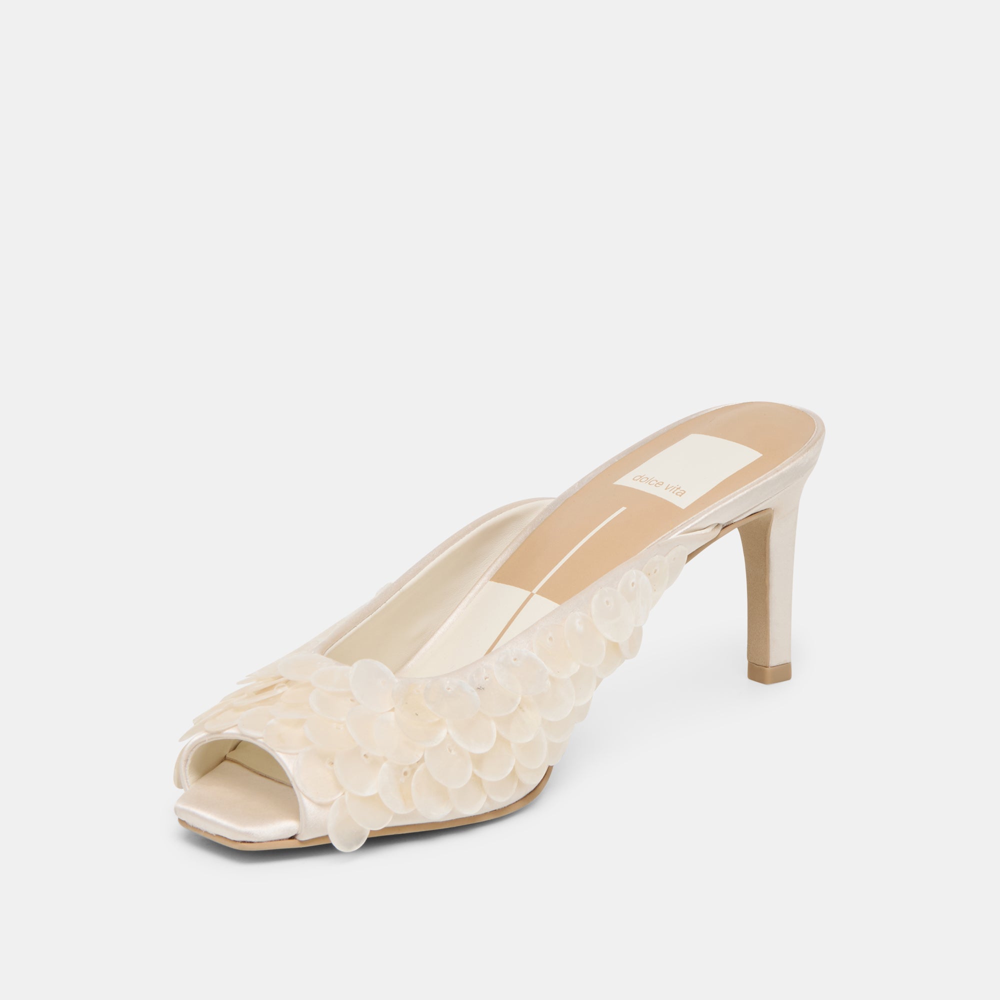 Dolce Vita SHOES | Samary Confetti Off White Satin Heels