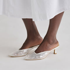 Dolce Vita SHOES | Cleo Ivory Sequin Heels
