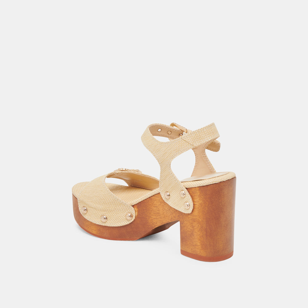Dolce Vita SHOES | YANDY HEELS LT NATURAL RAFFIA
 – Dolce Vita