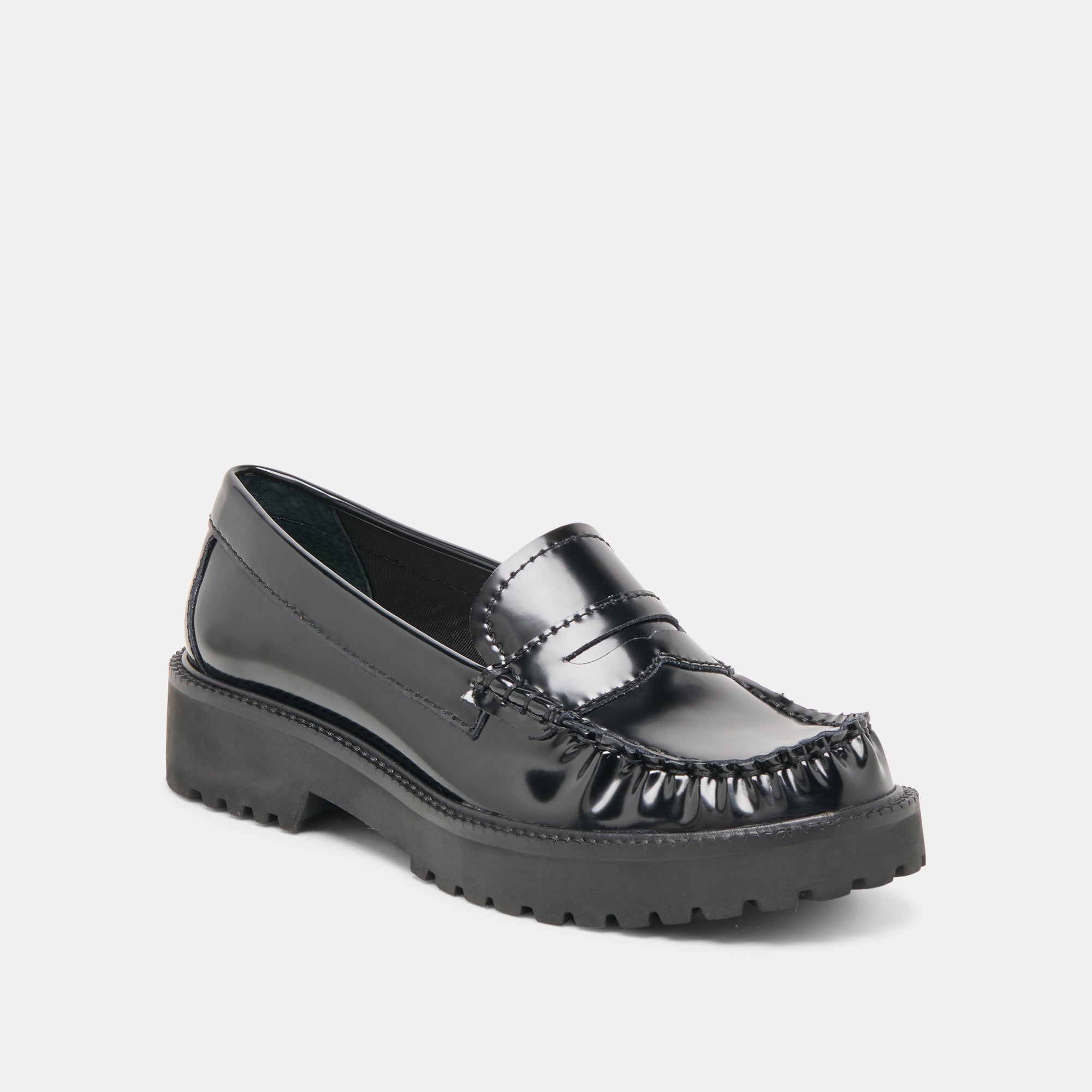 Dolce Vita SHOES | Merek Midnight Boxleather Loafers