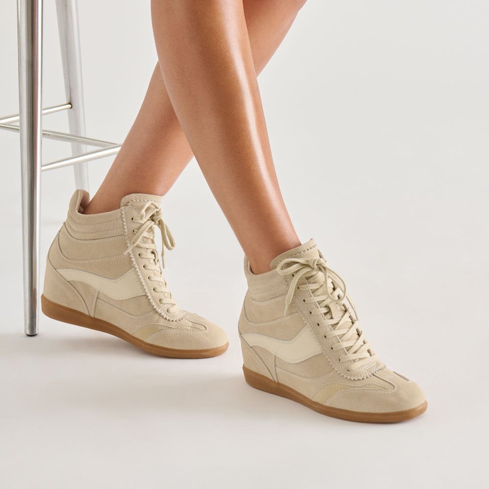 Dolce Vita SHOES | Issac Oatmeal Suede Sneakers