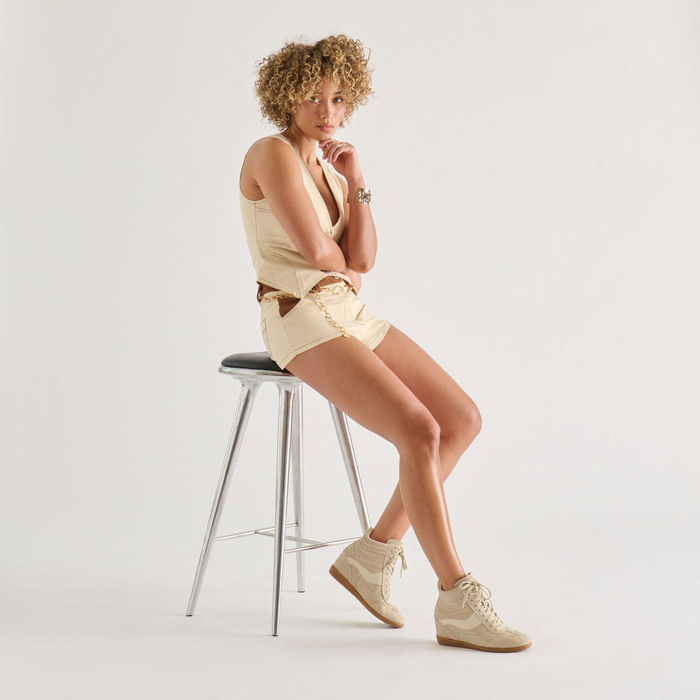 Dolce Vita SHOES | Issac Oatmeal Suede Sneakers