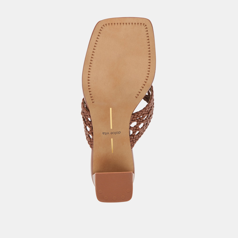 Dolce Vita SHOES | Barlo Cognac Woven Stella Heels