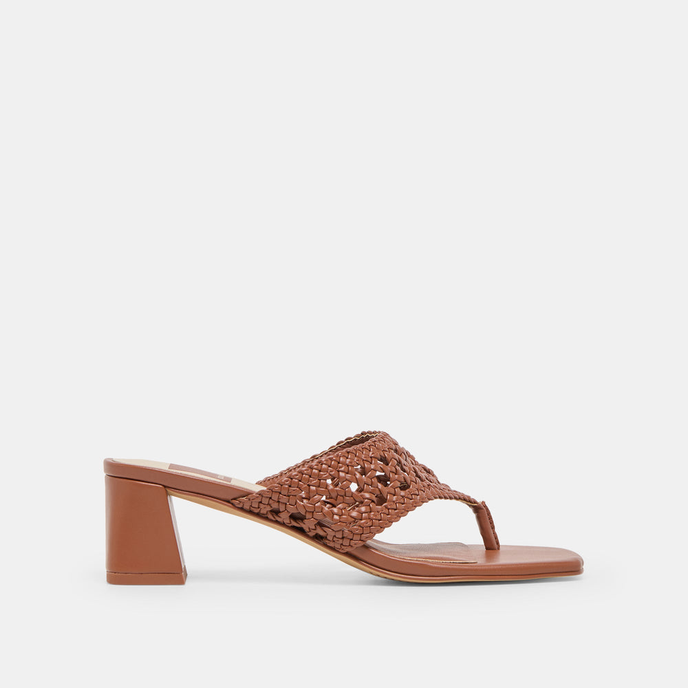 Dolce Vita SHOES | Barlo Cognac Woven Stella Heels
