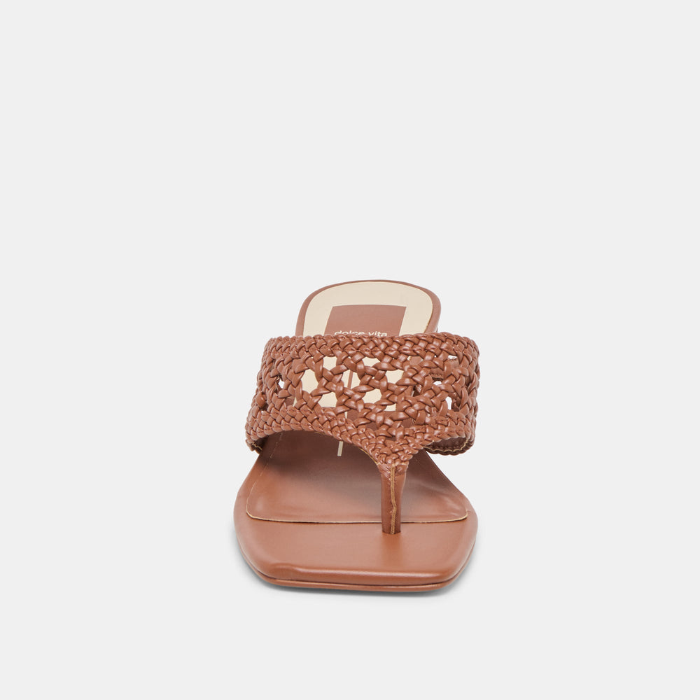 Dolce Vita SHOES | Barlo Cognac Woven Stella Heels