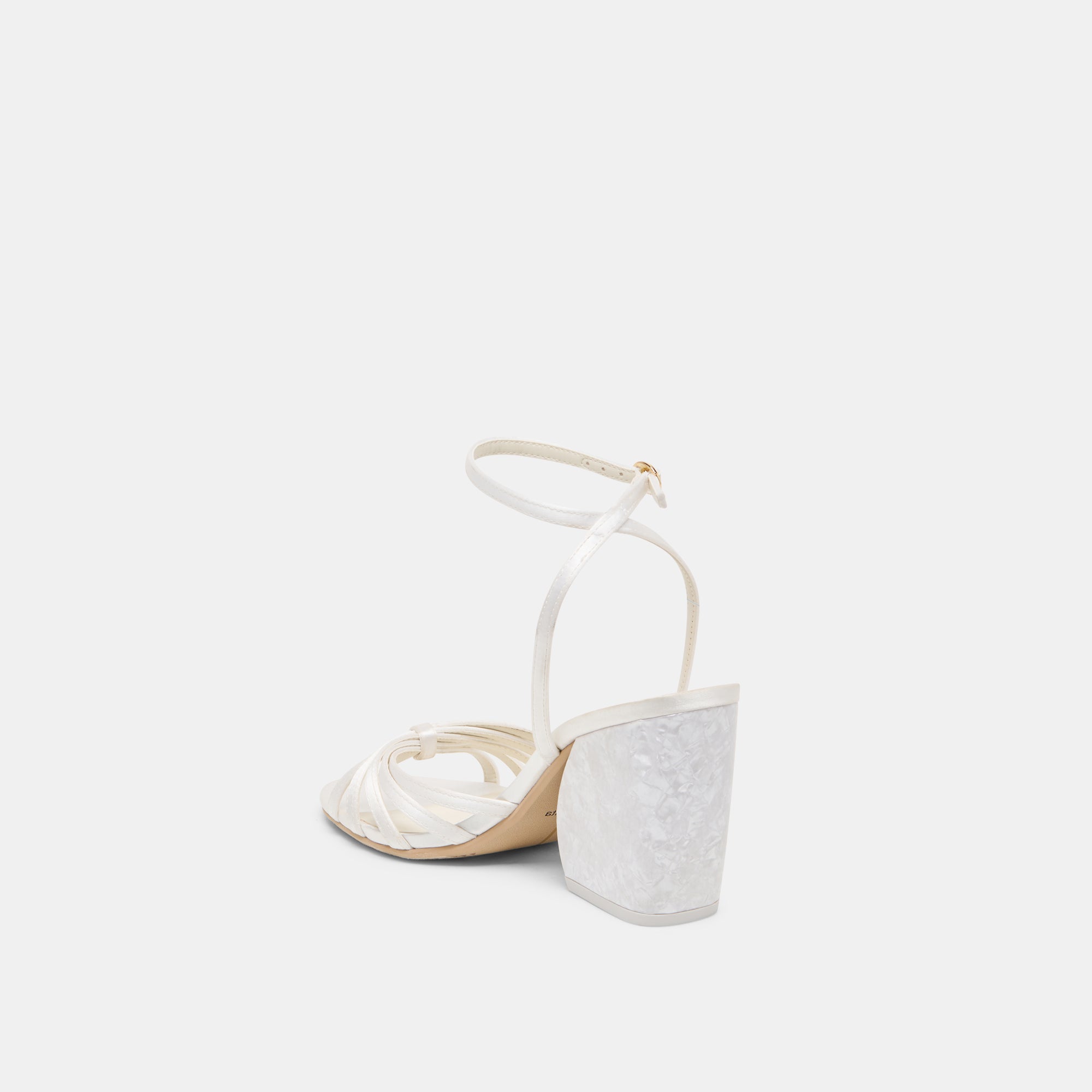 Dolce Vita SHOES | Ronica True White Satin Heels