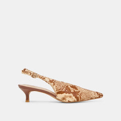 Dolce Vita SHOES | Alenna Brown Snake Calf Hair Heels