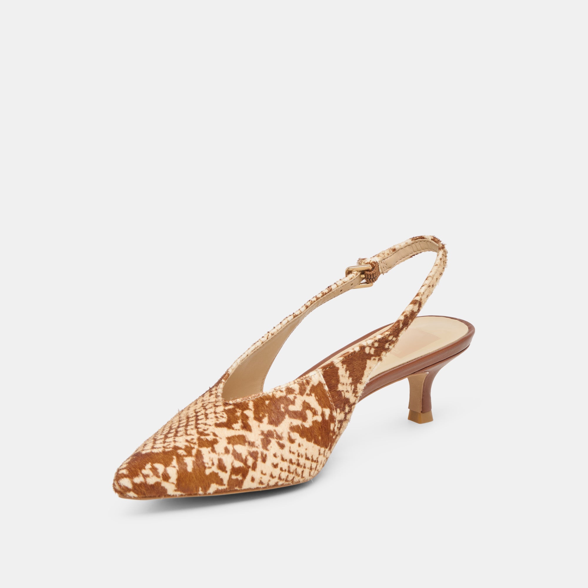 Dolce Vita SHOES | Alenna Brown Snake Calf Hair Heels