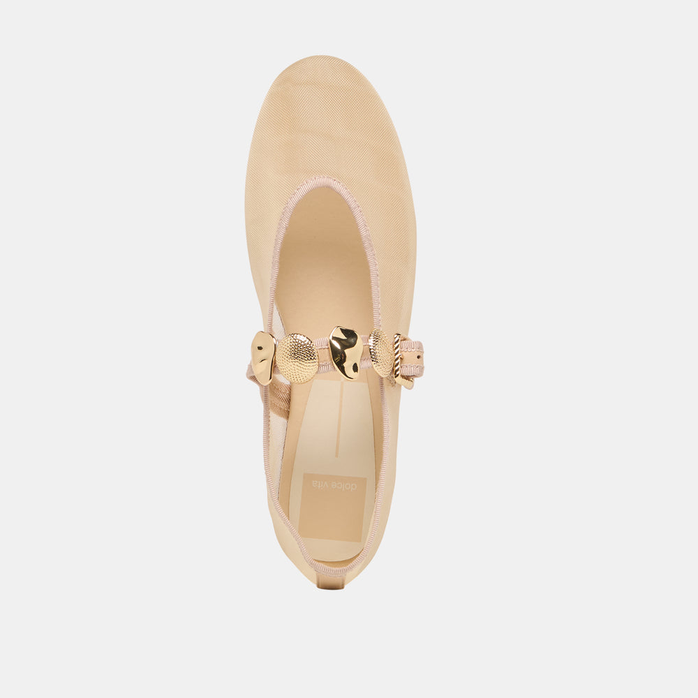 Dolce Vita SHOES | Relan French Vanilla Mesh Ballet Flats