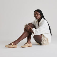 Dolce Vita SHOES | Relan French Vanilla Mesh Ballet Flats
