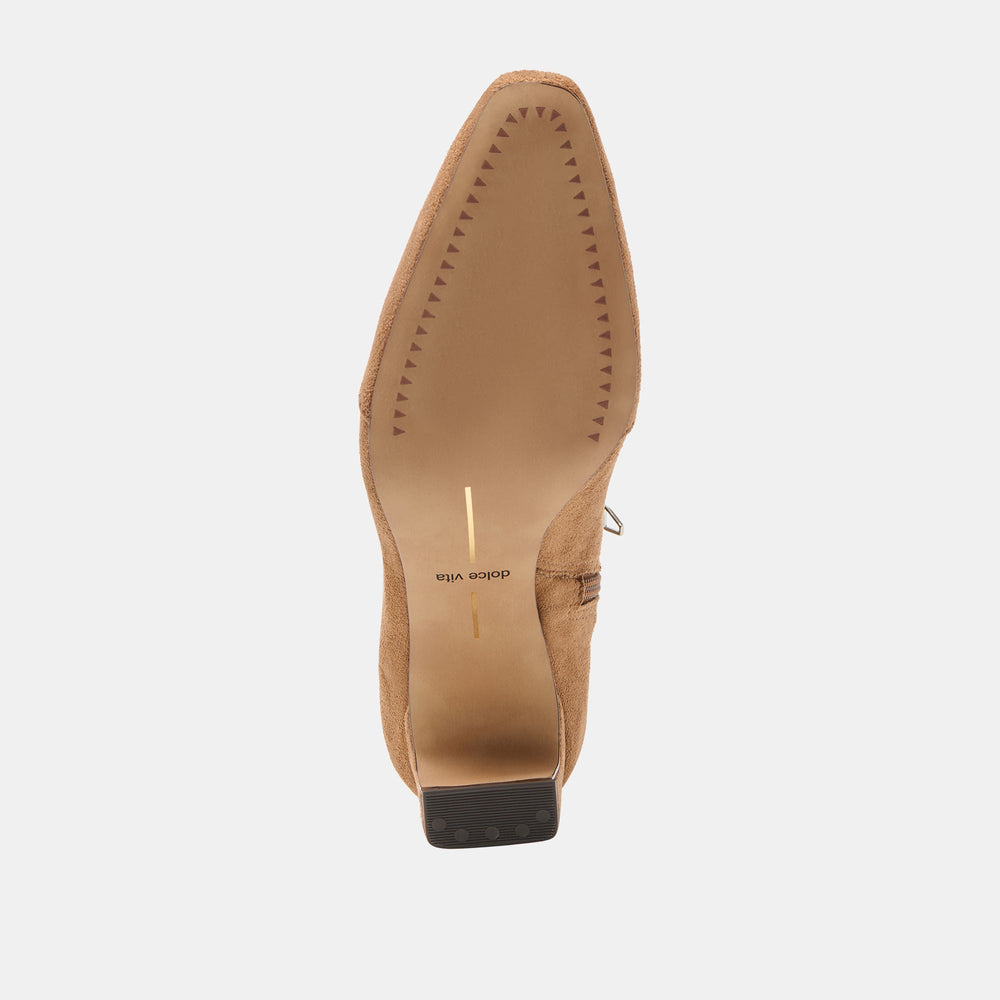 Dolce Vita SHOES | Anika Lt Brown Stella Suede Boots