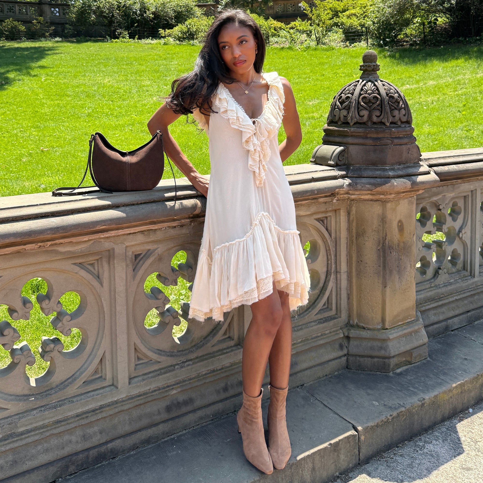 Dolce Vita SHOES | Anika Lt Brown Stella Suede Boots