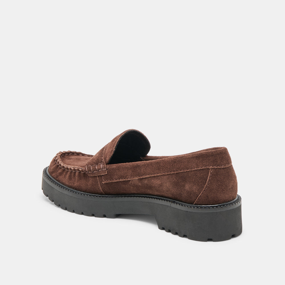 Dolce Vita SHOES | Merek Dk Brown Suede Loafers