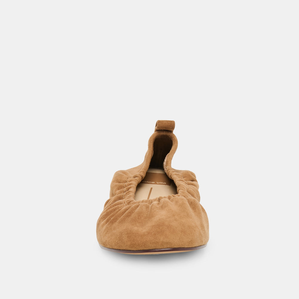 Dolce Vita SHOES | Conrad Lt Brown Suede Ballet Flats