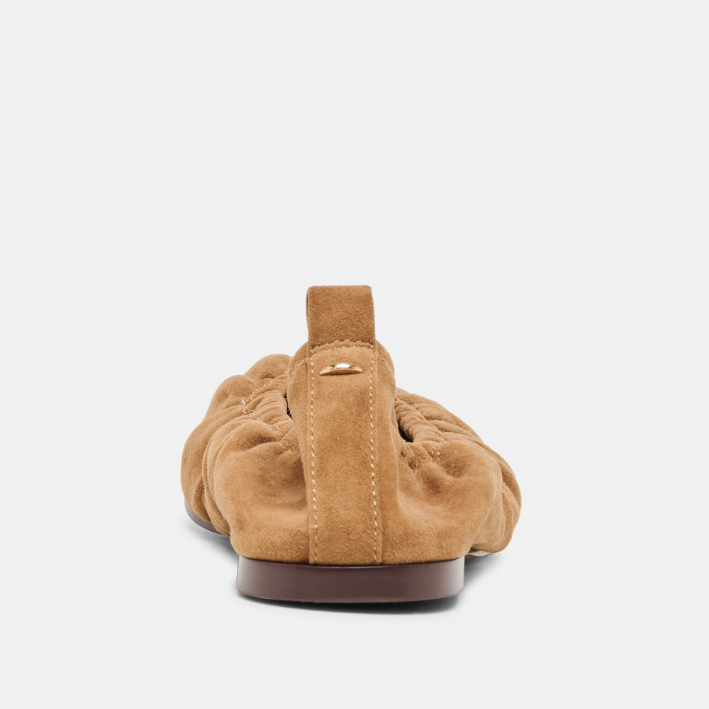 Dolce Vita SHOES | Conrad Lt Brown Suede Ballet Flats