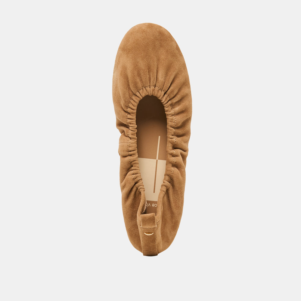 Dolce Vita SHOES | Conrad Lt Brown Suede Ballet Flats