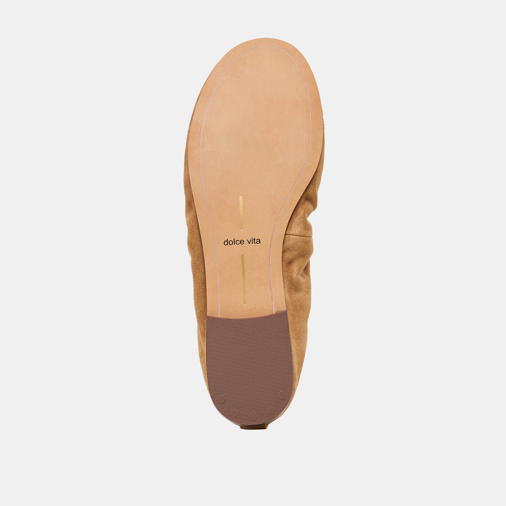 Dolce Vita SHOES | Conrad Lt Brown Suede Ballet Flats