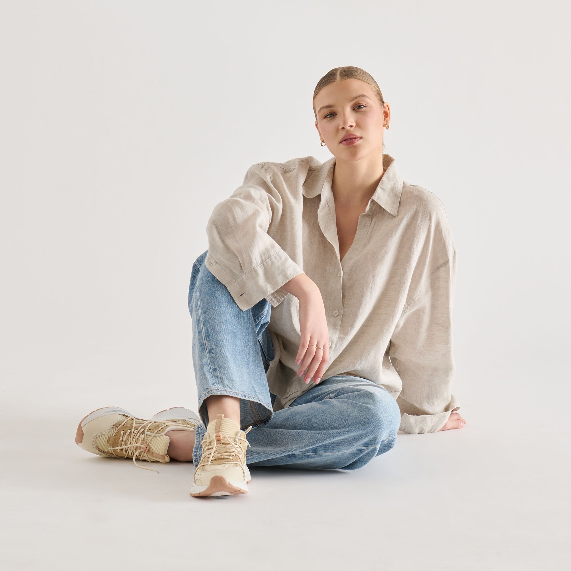 Dolce Vita SHOES | Selmar Off White Leather Sneakers